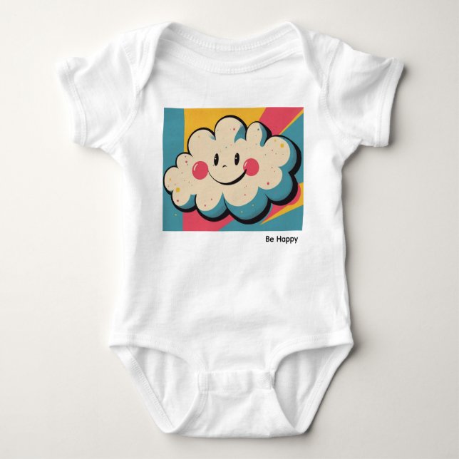 Lächeln der Cloud Baby Strampler (Vorderseite)