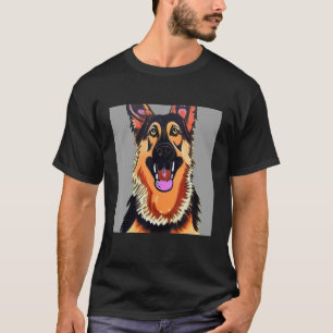 Lächeln der deutschen Hirtenwelpen T-Shirt