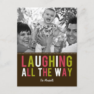 Lächeln der gesamten Reise Foto-Karte Postkarte