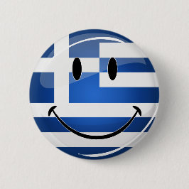 Lächeln der griechischen Flagge Button