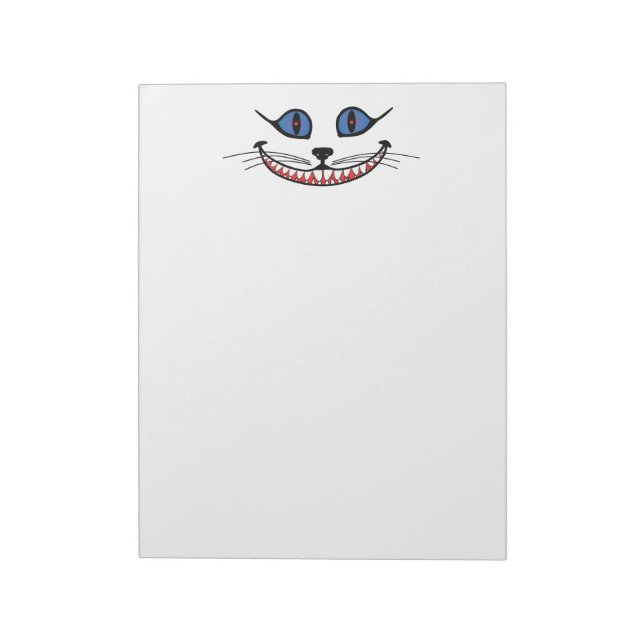 Lächeln der Grinsekatze  Notizblock (Rotiert)