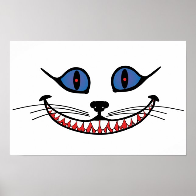 Lächeln der Grinsekatze  Poster (Vorne)