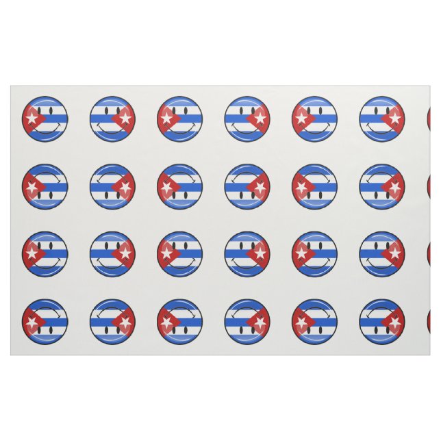 Lächeln der kubanischen Flagge Stoff (Fat Quarter (45,7 x 55,9 cm))