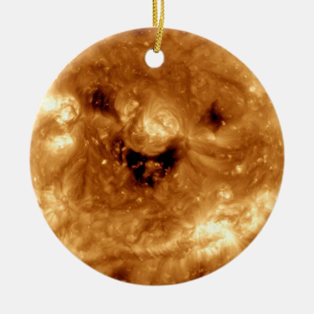 Lächeln der Sonne von der NASA-Sonnenstudio Keramik Ornament (Vorne)