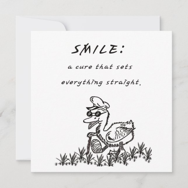 LÄCHELN, DIE KÖRPERN FEIERTAGSKARTE (Vorderseite)