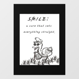 LÄCHELN, DIE KÖRPERN FENSTERAUFKLEBER