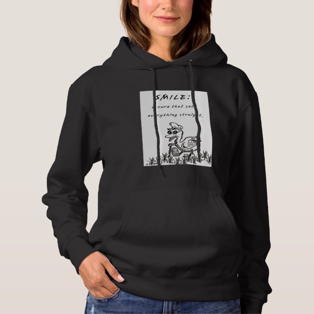 LÄCHELN, DIE KÖRPERN HOODIE (Vorderseite)