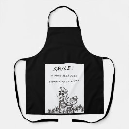 LÄCHELN, DIE KÖRPERN SCHÜRZE