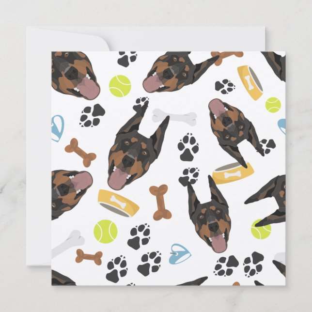 Lächeln Dog Doberman (Vorderseite)