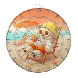 Lächeln Dog - Strandmodus eingeschaltet Dartscheibe