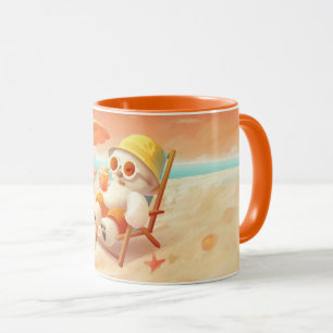 Lächeln Dog - Strandmodus eingeschaltet Tasse