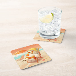 Lächeln Dog - Strandmodus eingeschaltet Untersetzer