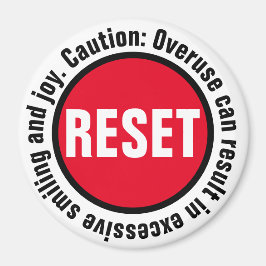 Lächeln Drücken Sie die Reset-Taste. Magnet