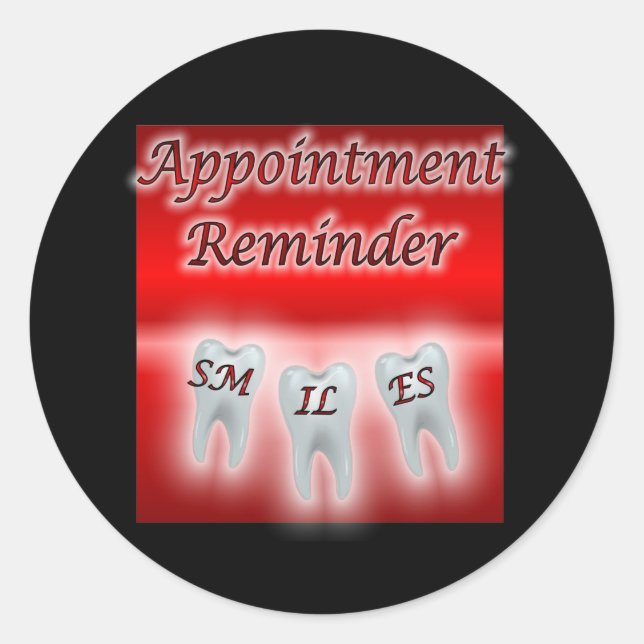 Lächeln Erinnerung Runder Aufkleber (Vorderseite)