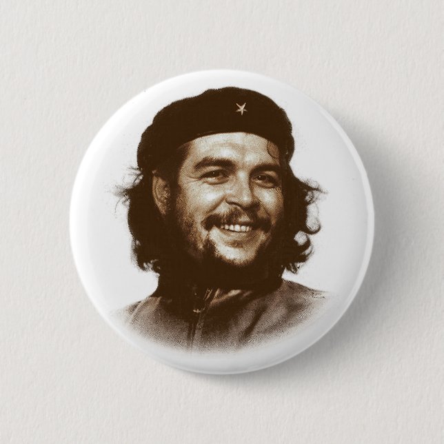 Lächeln Ernesto Che Guevara Button (Vorderseite)