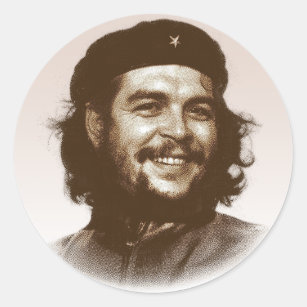 Lächeln Ernesto Che Guevara Runder Aufkleber