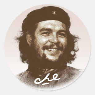 Lächeln Ernesto Che Guevara Runder Aufkleber