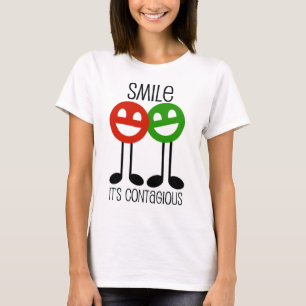 Lächeln Es ist ansteckend T-Shirt