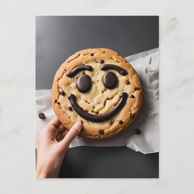 Lächeln, es ist Cookie Time! Postkarte (Vorderseite)