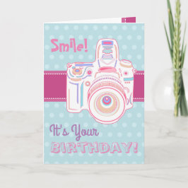 Lächeln! Es ist Ihr Geburtstag! Niedliche Karte