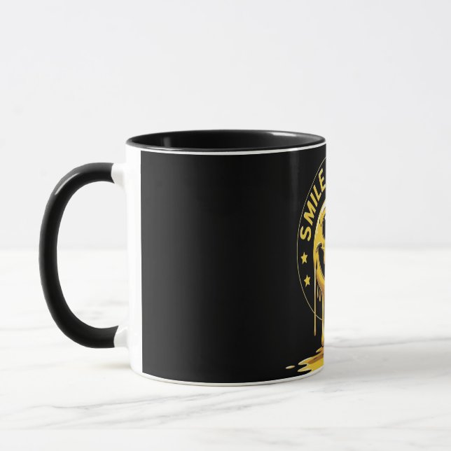 Lächeln, es ist kostenlos Classic Tasse, 18 oz Tasse (Links)