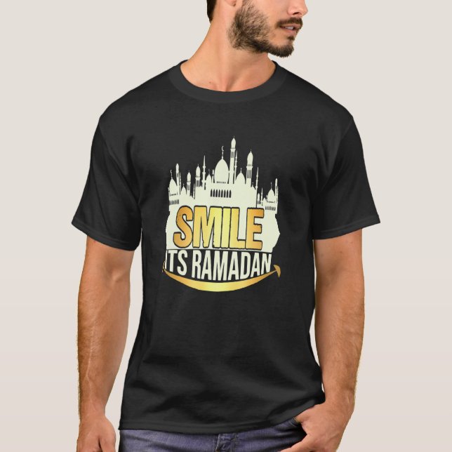 Lächeln Es ist Ramadan glücklich muslimischen Eid  T-Shirt (Vorderseite)