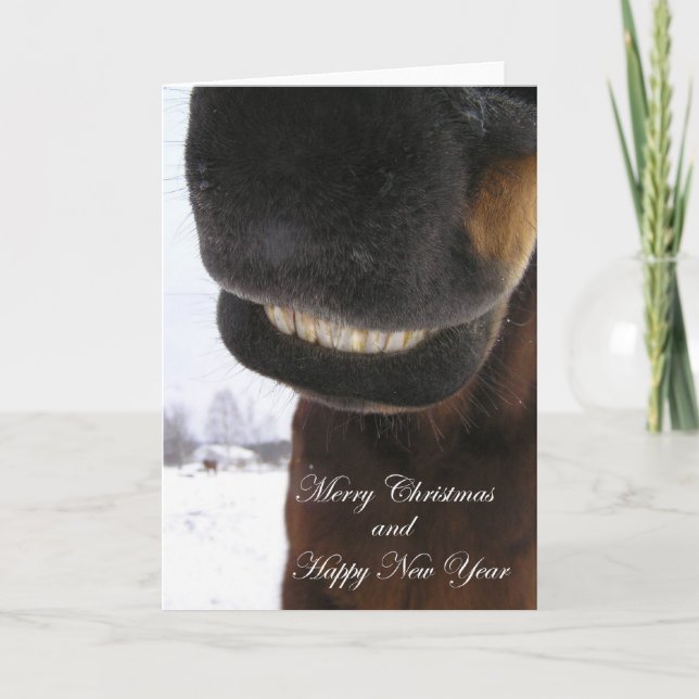 Lächeln Feiertagskarte (Vorderseite)