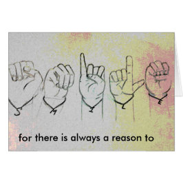 Lächeln… für dort ist immer ein Grund zu