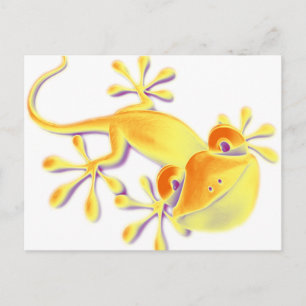 Lächeln Gecko   Erstellen Sie Ihren eigenen Hinter Postkarte