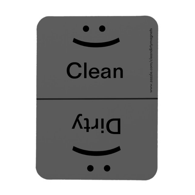 Lächeln/gefroren - Grau Magnet (Vertikal)