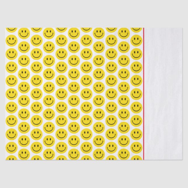 Lächeln Gesicht zwei Tone glücklich werden gut den Seidenpapier (Vorderseite)