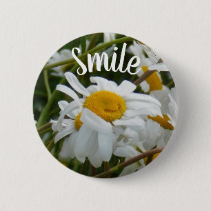 Lächeln - Glückliche Blume - Glückliches Gesicht L Button