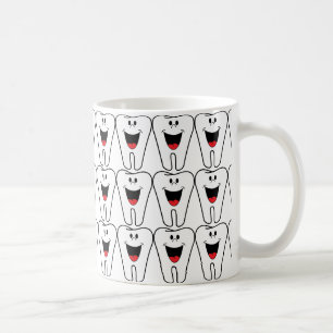Lächeln glückliche weiße Tees für Zahnärzte Kaffeetasse