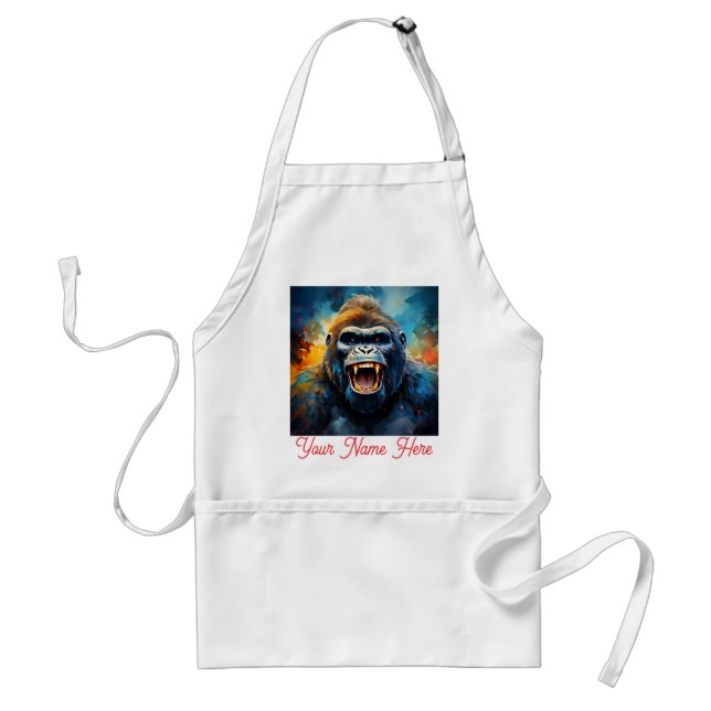 Lächeln Gorilla Schürze (Vorne)