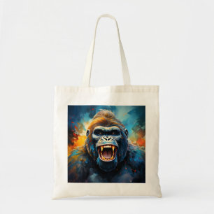Lächeln Gorilla Tragetasche
