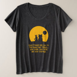 Lächeln, Hoffnung, Mut Große Größe T-Shirt