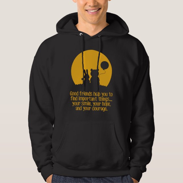 Lächeln, Hoffnung, Mut Hoodie (Vorderseite)