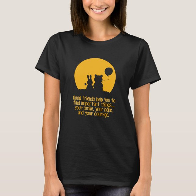 Lächeln, Hoffnung, Mut T-Shirt (Vorderseite)