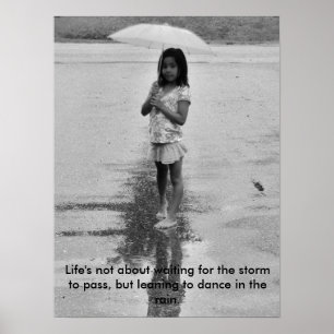 Lächeln im Regen Poster