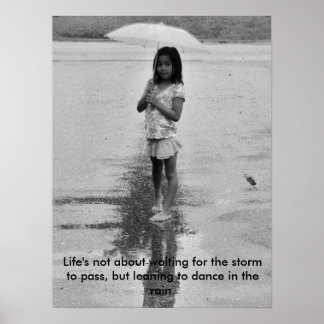 Lächeln im Regen Poster