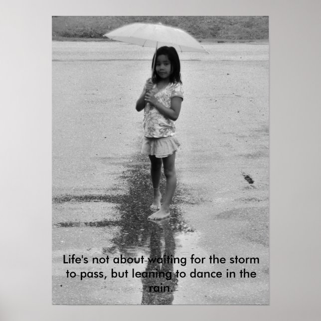 Lächeln im Regen Poster (Vorne)