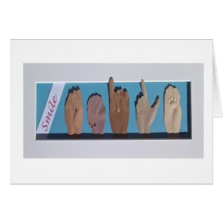 "Lächeln" in der Gebärdensprache