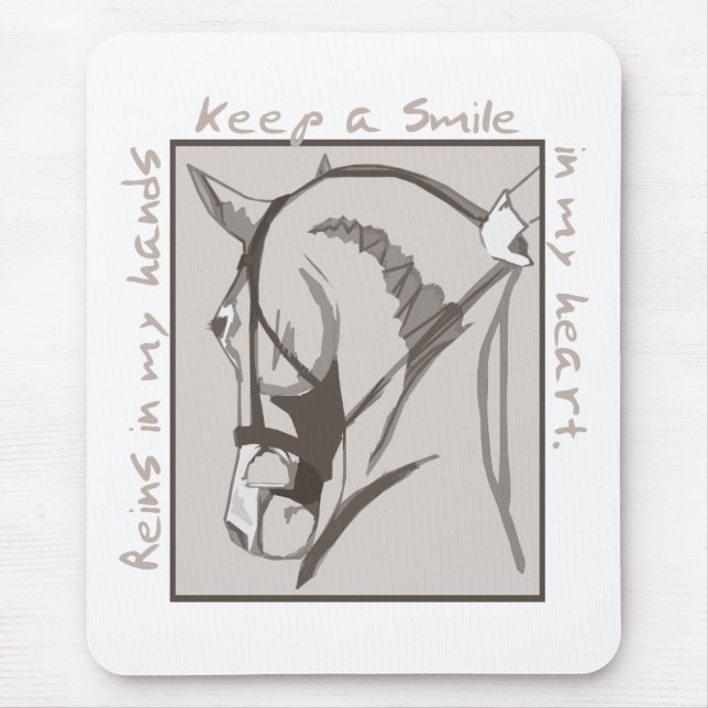 Lächeln in meinem Herzen Mousepad (Vorne)