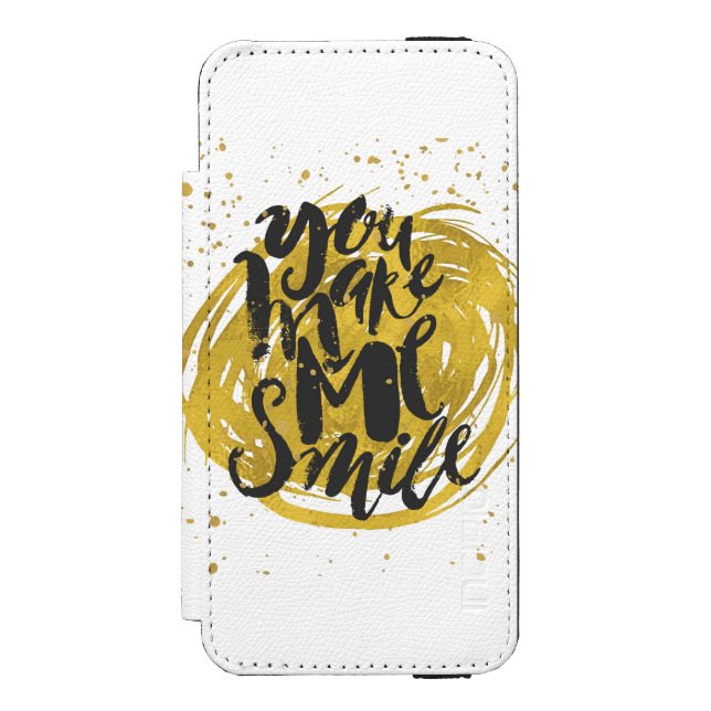Lächeln Incipio iPhone Geldbeutel-Hülle (Folio Vorderseite)