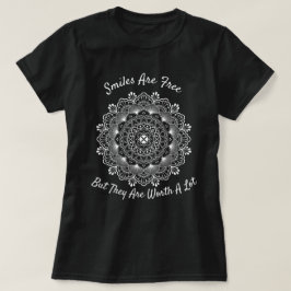 Lächeln Inspiration White Mandala Dream Catcher T-Shirt