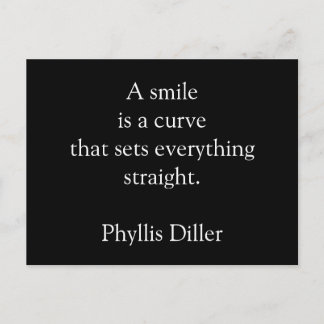 Lächeln - inspirierende Postkarte