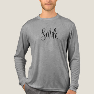 Lächeln, inspirierendes Textdesign Tri-Blend Shirt