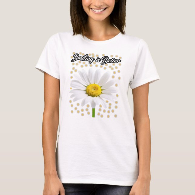 Lächeln ist besser T-Shirt (Vorderseite)
