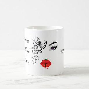 Lächeln ist das beste Makeup  Tattoo   Lippen Tass Kaffeetasse