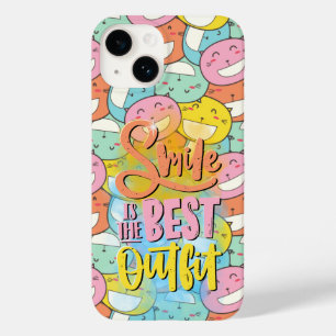 Lächeln ist das beste Outfit! Motivierend Case-Mate iPhone 14 Hülle